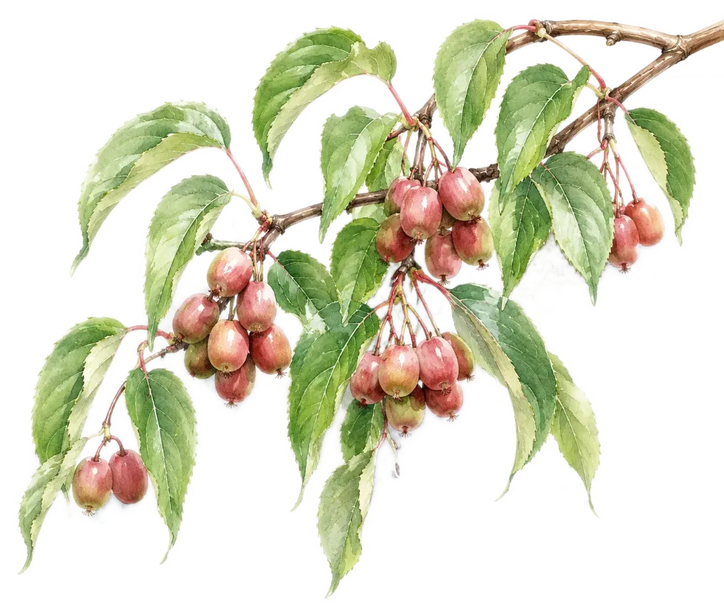 [Actinidia	arguta] Kiwaï  - 'Ananasnaya' (Conteneur 1,5l - 1 an)